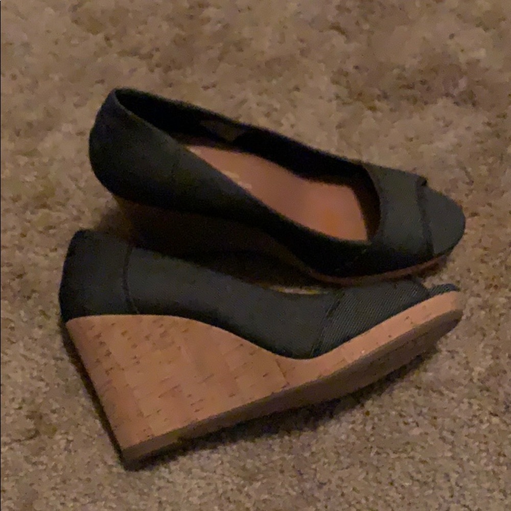 Denim Tom Wedges